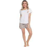 Daisy Dreamer Womens Pyjama Set T Shirt & Shorts Pyjamas Holiday Summer Ladies Soft Cotton Pjama PJs Loungewear, Cockapoo Large