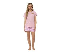 Daisy Dreamer Womens Pyjama Set T Shirt & Shorts Pyjamas Holiday Summer Ladies Soft Cotton Pjama PJs Loungewear, Sausage Dog X Large