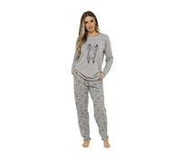 Daisy Dreamer Womens Pyjamas Set Cotton Jersey Long Sleeve and Full Length Bottom Pyjama Sets Sleepwear Loungewear Pjs, X Large (UK 20-22), Sloth