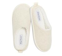Daisy Dreamer Womens Slippers Slip On Soft Mules with Memory Foam Warm Lined Indoor House Shoes Non Slip Sole Ladies Slipper Pair, Oatmeal Size 6