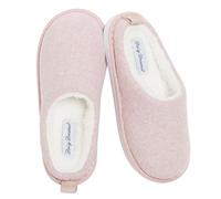 Daisy Dreamer Womens Slippers Slip On Soft Mules with Memory Foam Warm Lined Indoor House Shoes Non Slip Sole Ladies Slipper Pair, Pink Size 7