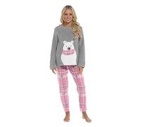 Daisy Dreamer Womens Snuggle Fleece Pyjama Set Ladies Loungewear Pyjamas Warm Soft Fleece Pj Lounge Sets