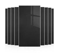 Daisy Dreams Pack of 40 Pearl Black Tile Stickers 60x30cm Thicken Wall Tiles Self Adhesive,Peel and Stick Waterproof Vinyl Marble Tiles for Living Room (40, Black)