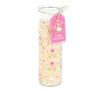 Daisy & Duck Print Vanilla Tube Candle | 55-Hour Burn Time | Paraffin Wax | Cheerful Design | Gift Ready Packaging
