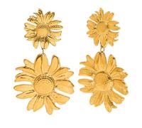 Daisy Earrings for Women Stainless Steel Large and Small Flower Stud Earrings French Inspired Vintage Gift for Her