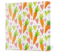 Daisy Easter 3-Ply Tissue Paper Napkins Decorative Serviettes for Decoupage 33cm x 33cm (Pack of 20) (Sweet Carrots & Hearts)
