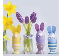 DAISY Easter 3-Ply Tissue Paper Napkins Decorative Serviettes for Decoupage 33cm x (Pack of 20) (Funny Bunnies) (SDLE)