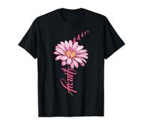 Daisy Faith Pink Flower Breast Cancer Awareness T-Shirt