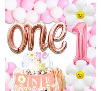 Daisy First Birthday Party Decorations Isnt She Lovely Isnt She Onederful Decorations Daisy One Birthday High Chair Banner Daisies Cake Topper