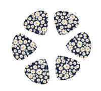 Daisy floral 12 Pack Guitar Picks Plectrums with Organizer Storage Box, Guitar Picks for Bass Electric Acoustic Guitars Ukulele
