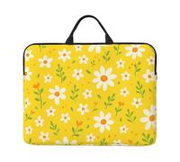 Daisy Floral 14-Inch Laptop Case, Portable Laptop Computer Sleeve With Zipper Closure