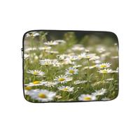 Daisy Floral Flower Shockproof Laptop Sleeve 10 Inch, Oxford Fabric Case With Foam Padding, Lightweight Protective Cover For Pad Notebook, Business School Travel Use