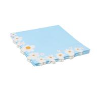 Daisy Floral Napkin Paper Pack of 20, Blue Napkin Disposable Spring Napkins Party Paper Serviettes Floral Napkins for Afternoon Tea, Easter, Baby Shower, Wedding