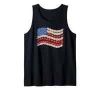 Daisy Flower American Flag Design for Nature Lovers Tank Top