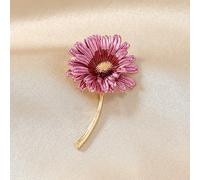 Daisy Flower Brooch Pin for Women,Hand Painted Enamel Floral Lapel Accessory,Elegant Coat Jacket Corsage Jewelry,Cute Spring Outfit Decoration Badge,Minimalist Artistic Boho Chic Gift for Her