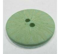 Daisy Flower Buttons Etched Retro Floral 243D, Mint Green, 8 23mm