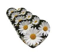 Daisy Flower Car Air Freshener Cards for Women Men 4 Pack Cute Car Accessories Long Lasting Scent Car Diffuser Hanging Auto Aromatherapy Tablets Car Fresheners Gifts