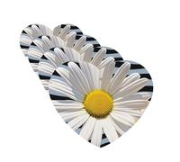 Daisy Flower Car Air Fresheners Cards Set of 4 Pieces Personalized Car Fresheners Gifts for Men Women Auto Aromatherapy Tablets Hanging Scented Cards for Wardrobe Bathroom