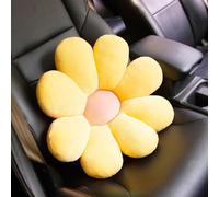 Daisy Flower Car Pillow for Driving Seat Comfortable Lumbar Support Lower Back Cushion for Car Couch Office Chair-Yellow Flower Lumbar Pillow