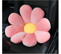 Daisy Flower Car Pillow for Driving Seat Comfortable Lumbar Support Lower Back Cushion for Car Couch Office Chair-Pink Flower Lumbar Pillow