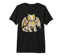 Daisy Flower Dragon Floral Fantasy Premium T-Shirt