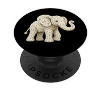 Daisy Flower Elephant Gardening Floral PopSockets Adhesive PopGrip