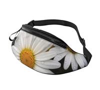 Daisy Flower Fanny Pack for Men Women, Waterproof Sports Waist Bag Fashion Belt Bag Crossbody Bags Hip Bum Bag with Adjustable Strap Large Sling Bag Purse for Travel Hiking
