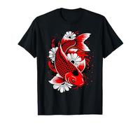 Daisy Flower Fish Graphic Abstract Illustration Motif T-Shirt