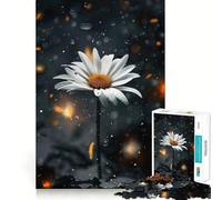 Daisy Flower Jigsaw Puzzle for Adults 1000 Pieces Serene Game DownTime Game Pattern Build Xmas Gift (50x75cm)