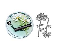 Daisy Flower Metal Cutting Dies Plant Die Cuts for DIY Scrapbooking Photo Album Paper Crafting Card Making Decorative