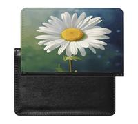 Daisy Flower Passport Holder Vaccine Card Holder Travel Document Organizer Credit Card Organizer for Women/Men