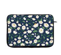 Daisy Flower pattern inspired Floral Birthday present gift idea Laptop Sleeve, Laptop Organiser, Laptop Case. (14")