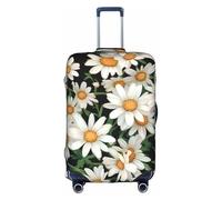 Daisy Flower Pattern Print Decorative Travel Luggage Cover Concealed Zipper Suitcases Anti Scratch Dustproof