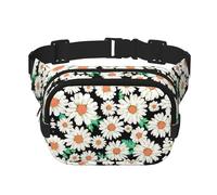 Daisy Flower Pattern Print Stylish and Practical Waist Bag,Adjustable,Perfect for Travel,and Outdoor Activities