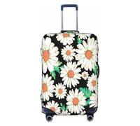 Daisy Flower Pattern Print Suitcase Cover,Suitable for Luggage Sizes of 18 to 32 in (46 to 82 Cm)