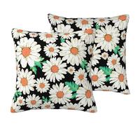 Daisy Flower Pattern Print Throw Pillow Covers, Couch Pillow Covers, Decorative Pillow Covers For Sofa, Living Room