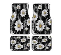 Daisy Flower Print Car Floor Mats Set of 4