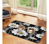Daisy Flower Print Pet Feeding Mat 30x45cm