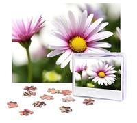 Daisy Flower Puzzles 500 Pieces Personalized Jigsaw Puzzles with storage bag Photos Puzzle for Adults Challenging Picture Puzzle for Men Women Home Decor (52x38 CM)