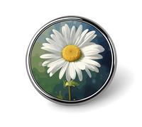 Daisy Flower Round Badge Cute Brooch Hats Jackets Decor Personalized Lapel Pin Clothing Jewelry Accessories for Wedding Party Gift