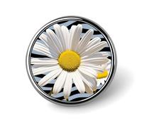 Daisy Flower Round Badge Cute Brooch Hats Jackets Decor Personalized Lapel Pin Clothing Jewelry Accessories for Wedding Party Gift