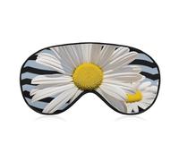 Daisy Flower Sleep Mask for Women Men Side Sleeper Eye Cover with Adjustable Strap Soft Breathable Blackout Mask Slip-Free Deep Sleeping Travel Essentials