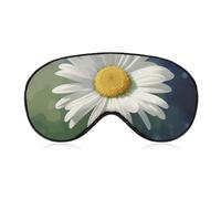 Daisy Flower Sleep Mask for Women Men Side Sleeper Eye Cover with Adjustable Strap Soft Breathable Blackout Mask Slip-Free Deep Sleeping Travel Essentials
