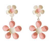 Daisy Flower Stud Earrings for Women Statement Cute Floral Dangle Earrings Summer Small Floral Earring Stud Daisy Jewelry Gift, Zinc, No Gemstone