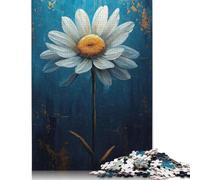 Daisy Flower Van Gogh Jigsaw Puzzles Puzzles for Adults Kids. 1000 Pieces Great Gifts Challenge Toy Educational Games Home Decoration for Educational Games Gifts 1000pcs (38x26cm)