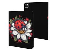 Daisy Flower with Ladybug Insect Tablet Case Compatible with IPAD Pro 20/21/22(11in) Protective Case Cover Tablet Stand Cover