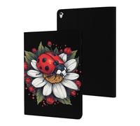 Daisy Flower with Ladybug Insect Tablet Case Compatible with ipad Pro/2016 ipad Pro (9.7in) Protective Case Cover Tablet Stand Cover