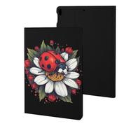 Daisy Flower with Ladybug Insect Tablet Case Compatible with ipad Pro/ipad Air3(10.5in) Protective Case Cover Tablet Stand Cover