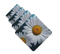 Daisy Flowers Car Air Freshener Cards for Women Men 4 Pack Cute Car Accessories Long Lasting Scent Car Diffuser Hanging Auto Aromatherapy Tablets Car Fresheners Gifts