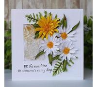 Daisy Flowers Cutting Dies for Card Making, Cutting Dies Cut Stencils for DIY Scrapbooking Photo Album Decorative Embossing Paper Dies for Card Making Templated+Cute Brooch Pin, Die-Cutting